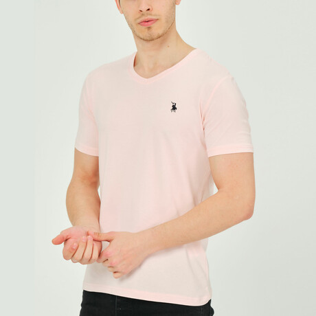 Alex V-Neck Shirt // Pink (Small)