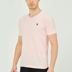 Alex V-Neck Shirt // Pink (Small)