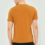 Alex V-Neck Shirt // Camel (Small)