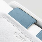 Slip On V10 Sneakers // White Leather + Blue (Euro: 42)