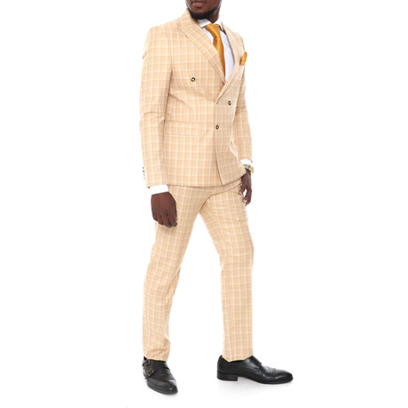 Colton 2-Piece Slim Fit Suit // Beige (Euro: 44)