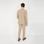 Kelton 3-Piece Slim Fit Suit // Beige (Euro: 54)