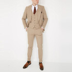 Kelton 3-Piece Slim Fit Suit // Beige (Euro: 52)