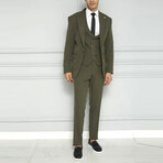 Luca 3-Piece Slim Fit Suit // Khaki (Euro: 48)