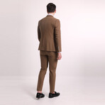 Dalton 3-Piece Slim Fit Suit // Brown (Euro: 58)
