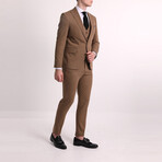 Dalton 3-Piece Slim Fit Suit // Brown (Euro: 52)