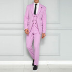 Kamari 3-Piece Slim Fit Suit // Lila (Euro: 44)