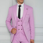 Kamari 3-Piece Slim Fit Suit // Lila (Euro: 44)
