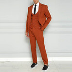 Omari 3-Piece Slim Fit Suit // Tile Red (Euro: 44)
