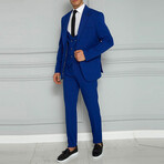 Jan 3-Piece Slim Fit Suit // Sax Blue (Euro: 54)