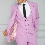 Kamari 3-Piece Slim Fit Suit // Lila (Euro: 44)