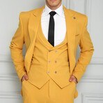 Bryce 3-Piece Slim Fit Suit // Yellow (Euro: 44)