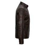 Omar Leather Jacket // Brown (L)