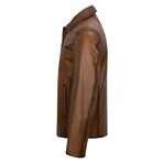 Malcolm Leather Jacket // Chestnut (XL)