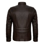 Omar Leather Jacket // Brown (XL)