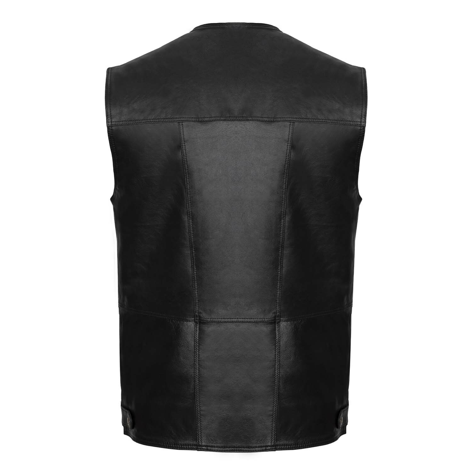 Kane Leather Vest // Black (S) - Paul Parker Leather Jackets & Vests ...