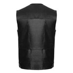 Kane Leather Vest // Black (XL)