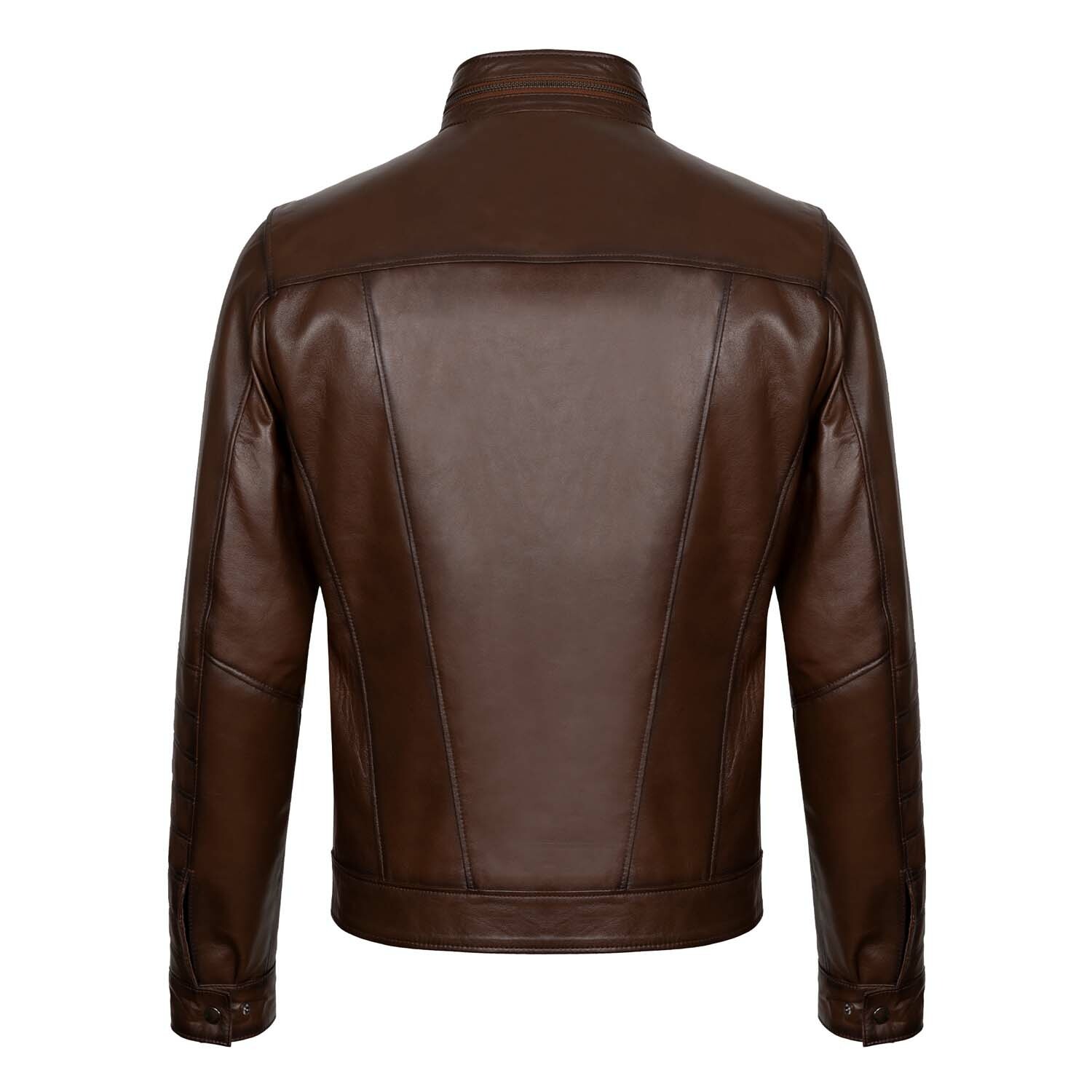 Gregory Leather Jacket // Chestnut (M) - Paul Parker Leather Jackets ...