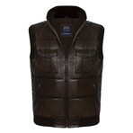 Ford Leather Vest // Brown (2XL)
