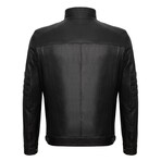 Everett Leather Jacket // Black (3XL)