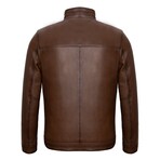 Edward Leather Jacket // Chestnut (XL)