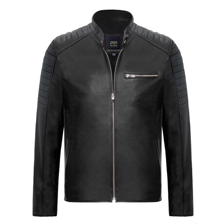 Dmitri Leather Jacket // Black (S)