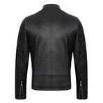 Dmitri Leather Jacket // Black (S)