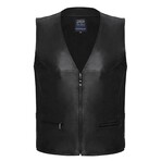Brody Leather Vest // Black (3XL)