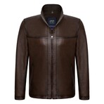 Martin Leather Jacket // Chestnut (M)