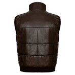 Ford Leather Vest // Brown (L)