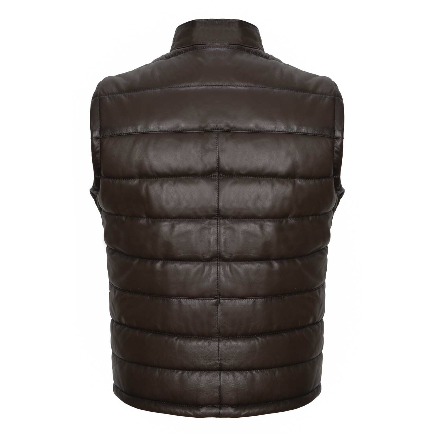 Bernard Leather Vest // Brown (2XL) - Leather Jackets & Vests - Touch ...