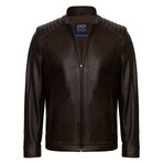 Harley Leather Jacket // Brown (S)