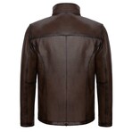 Martin Leather Jacket // Chestnut (L)