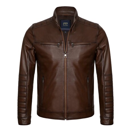 Gregory Leather Jacket // Chestnut (S)