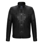 Everett Leather Jacket // Black (XL)