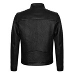 Quilted Arms & Shoulders Quilted Jacket // Black (XL)