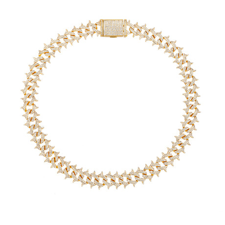 Gianna 18K Gold Plated Collar Necklace // 19"