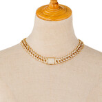 Gianna 18K Gold Plated Collar Necklace // 19"