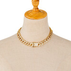 Elizabeth 18k Gold Plated Collar Necklace // 19"