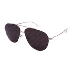 Balenciaga // Men's BB0013S-004 Non-Polarized Sunglasses // Silver + Gray