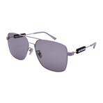 Balenciaga // Men's BB0116SA-004 Non-Polarized Sunglasses // Silver + Gray