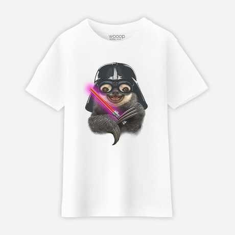 Darth Sloth Kid T-Shirt // White (12 Years)