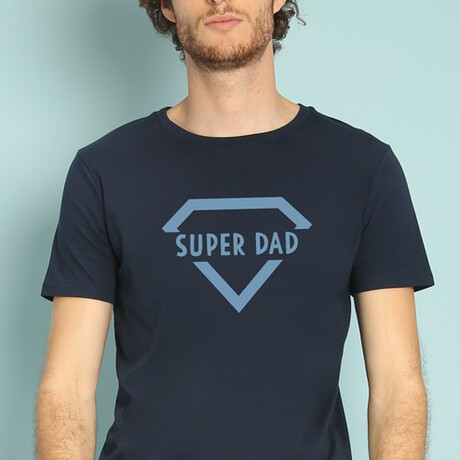 Super Dad T-Shirt // Navy (Small)