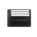 Croc Style Minimalist Wallet // Black
