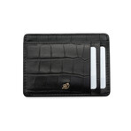 Croc Style ID Wallet // Black