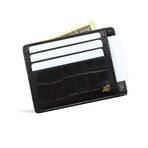 Croc Style Minimalist Wallet // Black