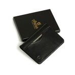 Long Slim Wallet // Vegetable Tanned Leather // Black