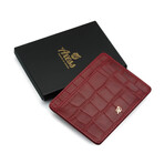 Croc Style ID Wallet // Red