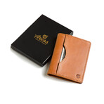 Long Slim Wallet // Vegetable Tanned Leather // Caramel