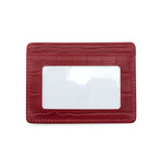 Croc Style ID Wallet // Red